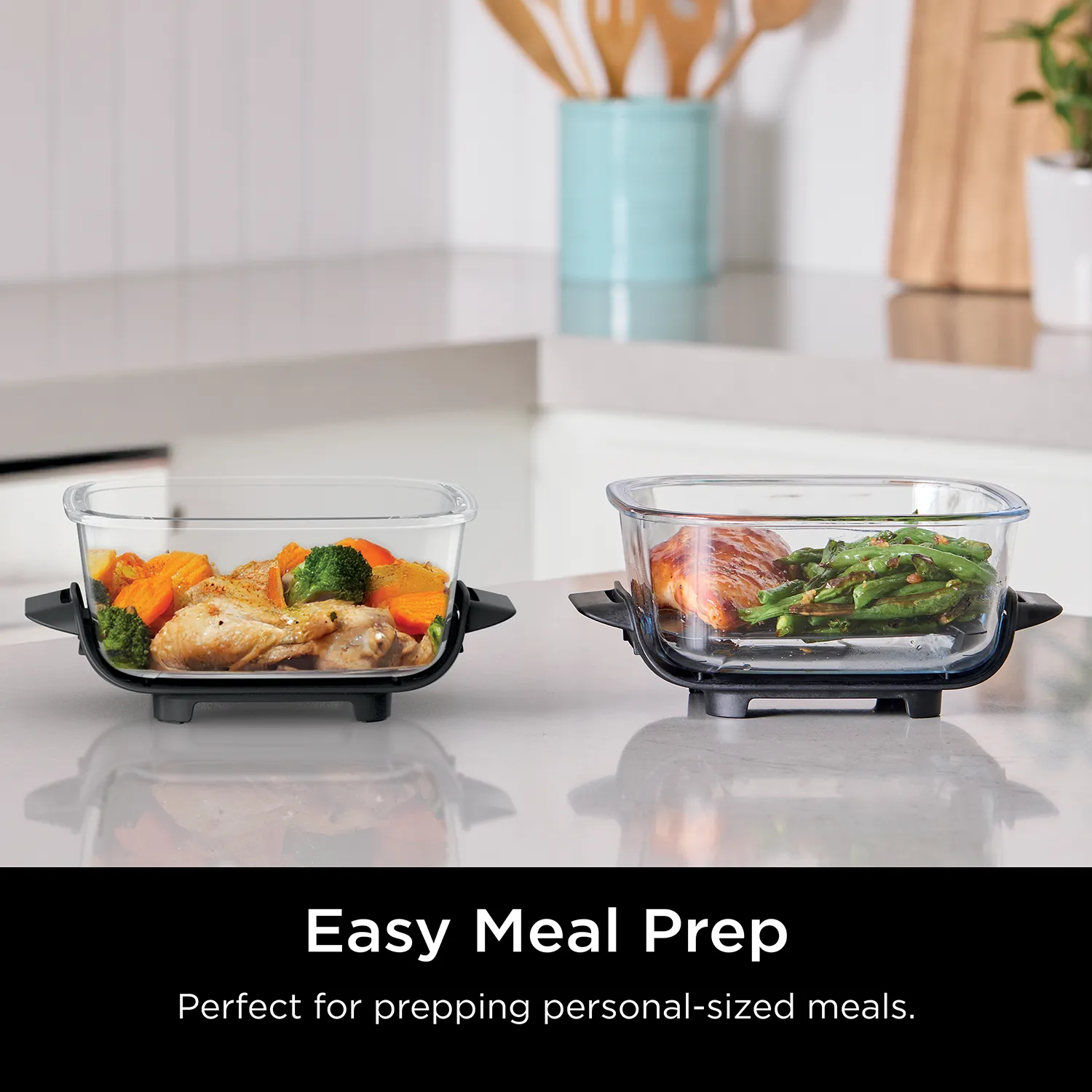Ninja Crispi 1.4L CleanCrisp Glass Container 2-Pack - Image 7