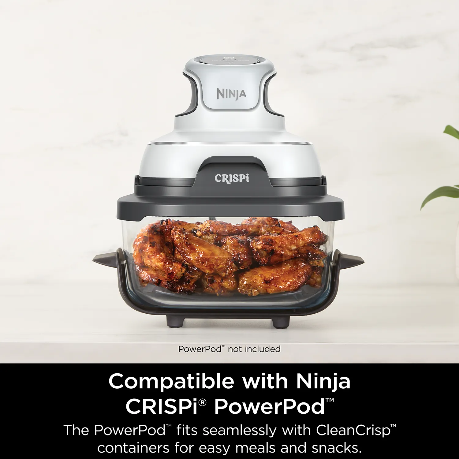 Ninja Crispi 3.8L CleanCrisp Glass Container Pack - Image 8