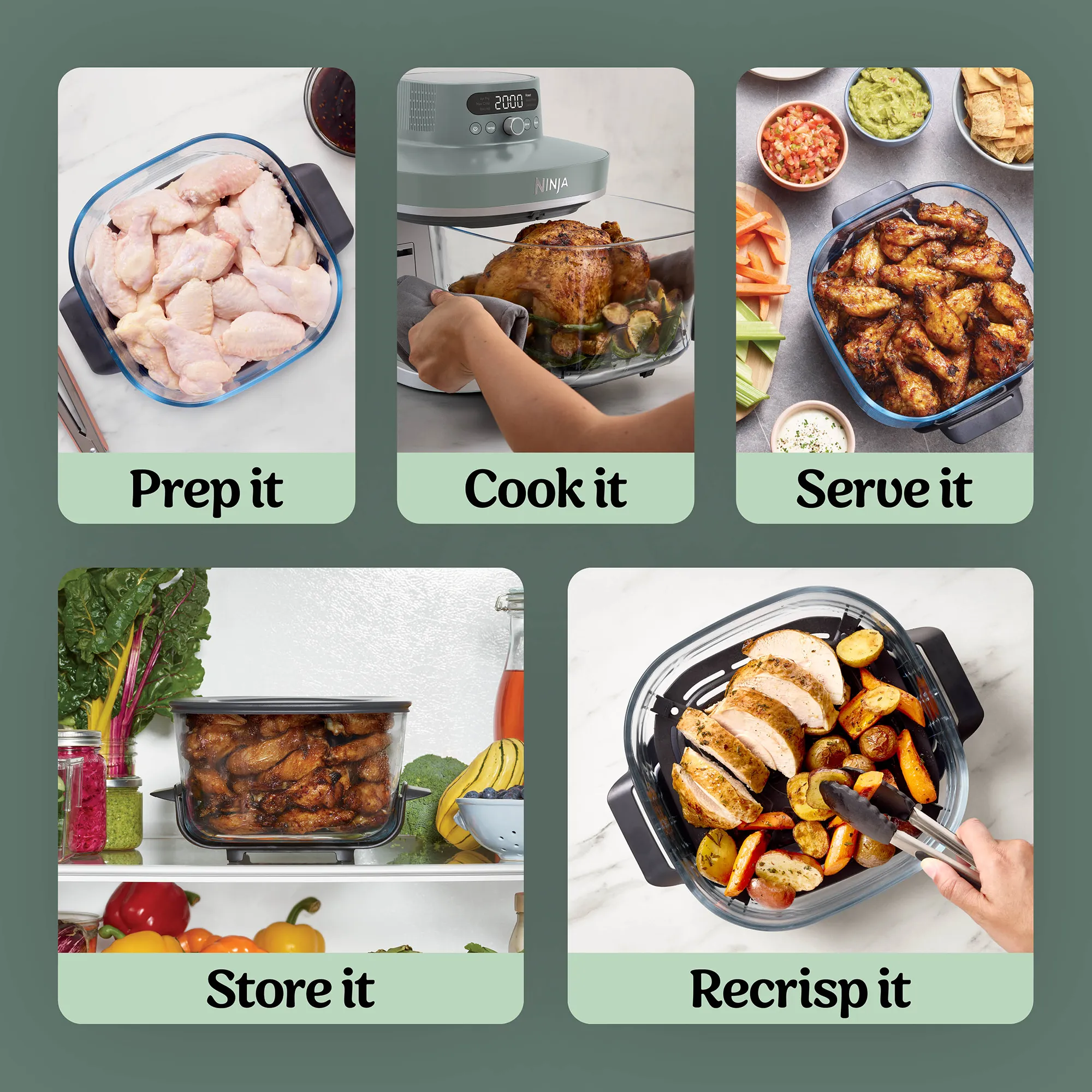 Ninja Crispi Pro 6-in-1 Countertop Glass Air Fryer - Image 18