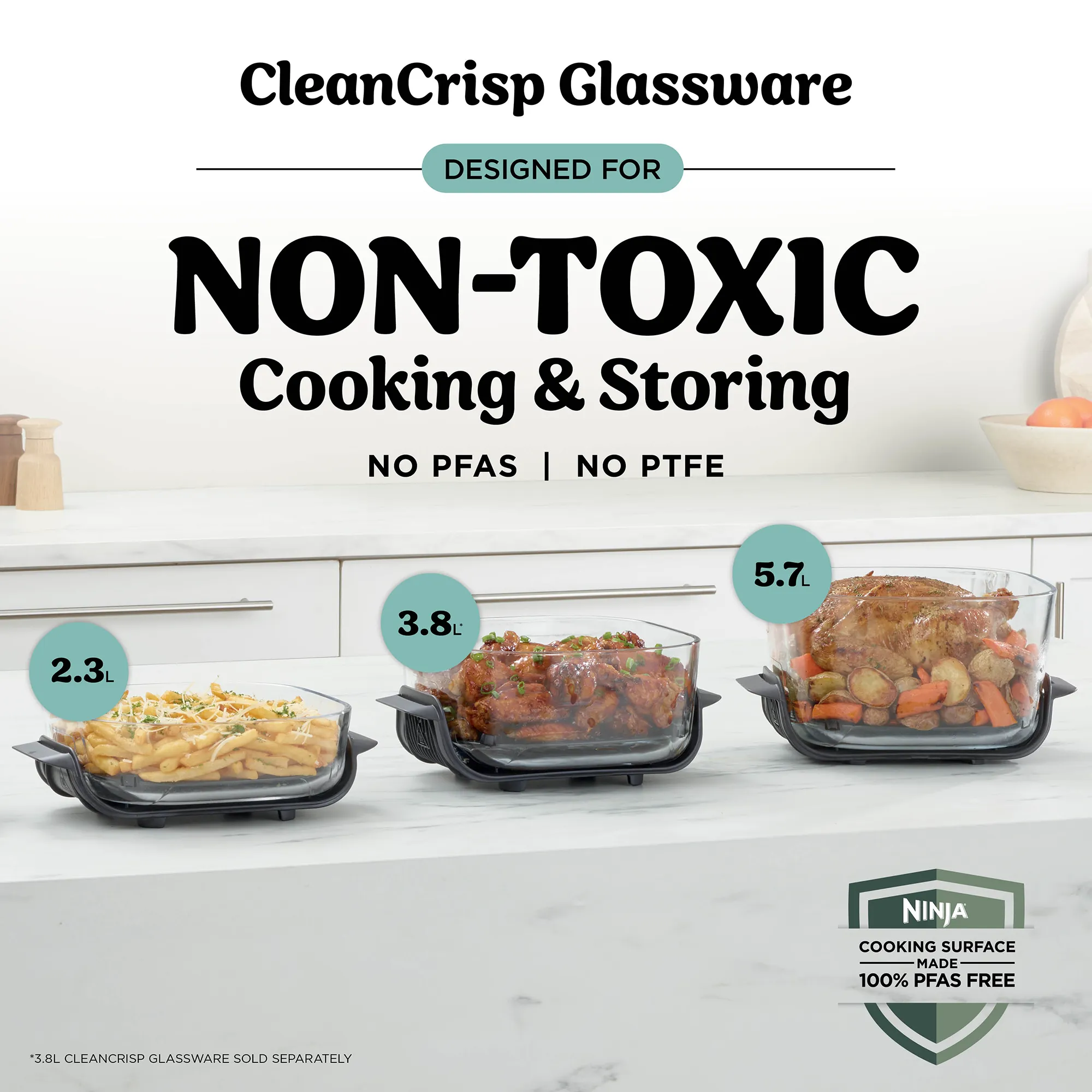 Ninja Crispi Pro 6-in-1 Countertop Glass Air Fryer - Image 5