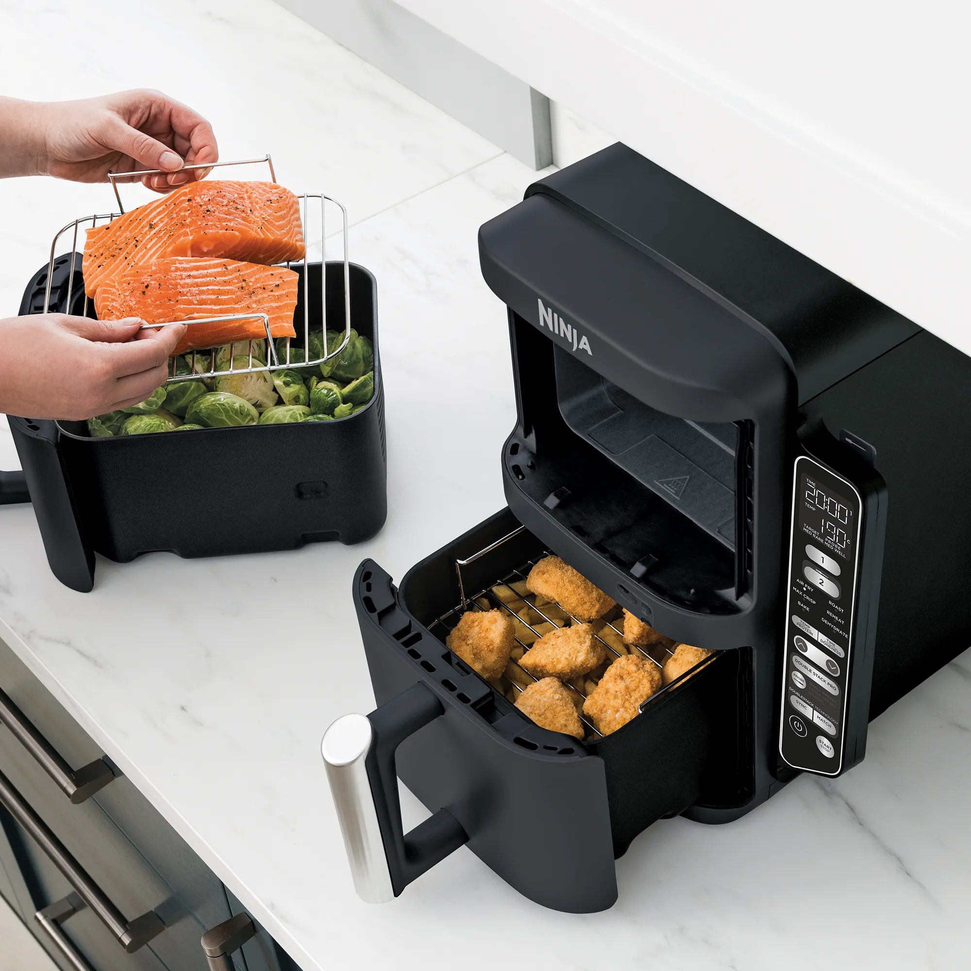 Ninja DoubleStack XXXL Smart 9.5L 2 Drawer Air Fryer - Image 6