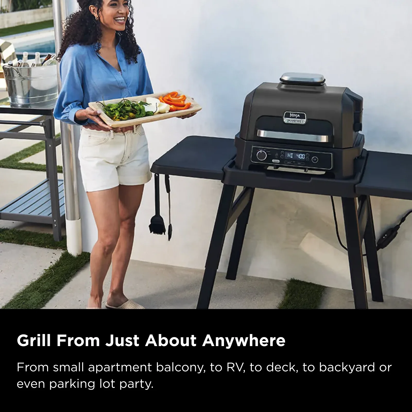 Ninja Woodfire Pro XL Outdoor Electric BBQ Grill & Smoker - Image 9